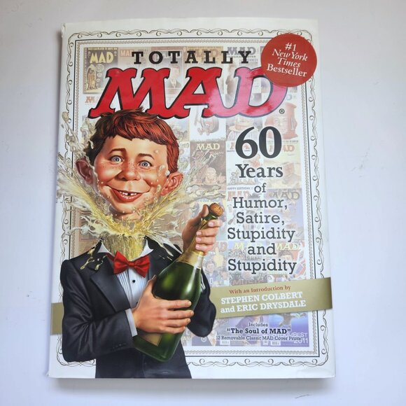 Totally MAD Magazine 60 Years of Humor 2012 HC with 12 Classic MAD Cover Prints - Picture 1 of 16
